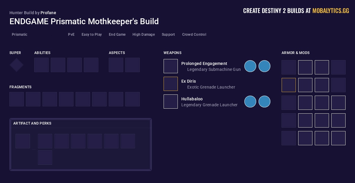 ENDGAME Prismatic Mothkeeper's Build - Destiny 2 Hunter Build for PvE ...