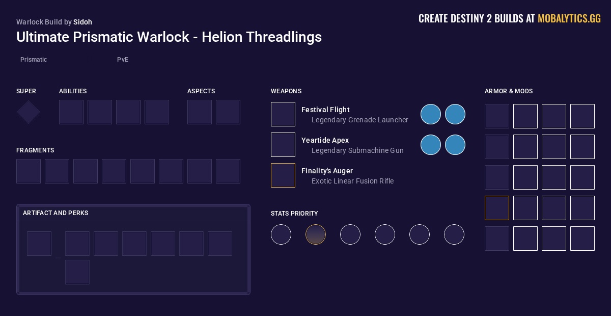 Destiny Threadlings Ultimate Prismatic Warlock - Helion Threadlings - Destiny 2 Prismatic ...