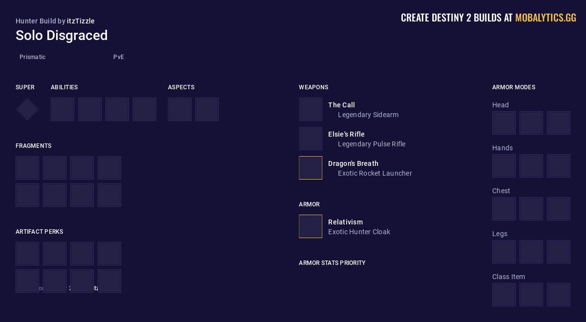 Solo Disgraced - Destiny 2 Prismatic Hunter Build by itzTizzle